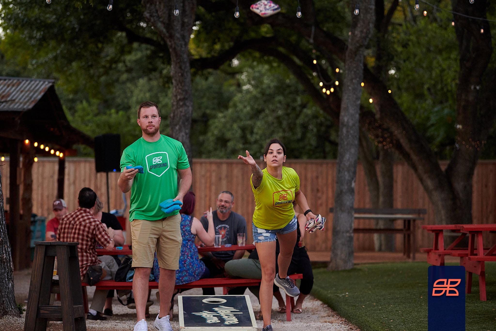 Photos from Celebrities Playing Cornhole - E! Online