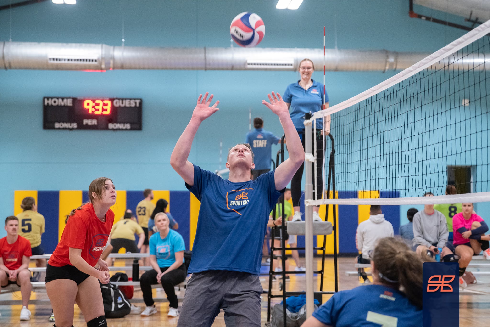 Winter 2023 Indoor Volleyball Tuesday at Boys and Girls Club NORTH