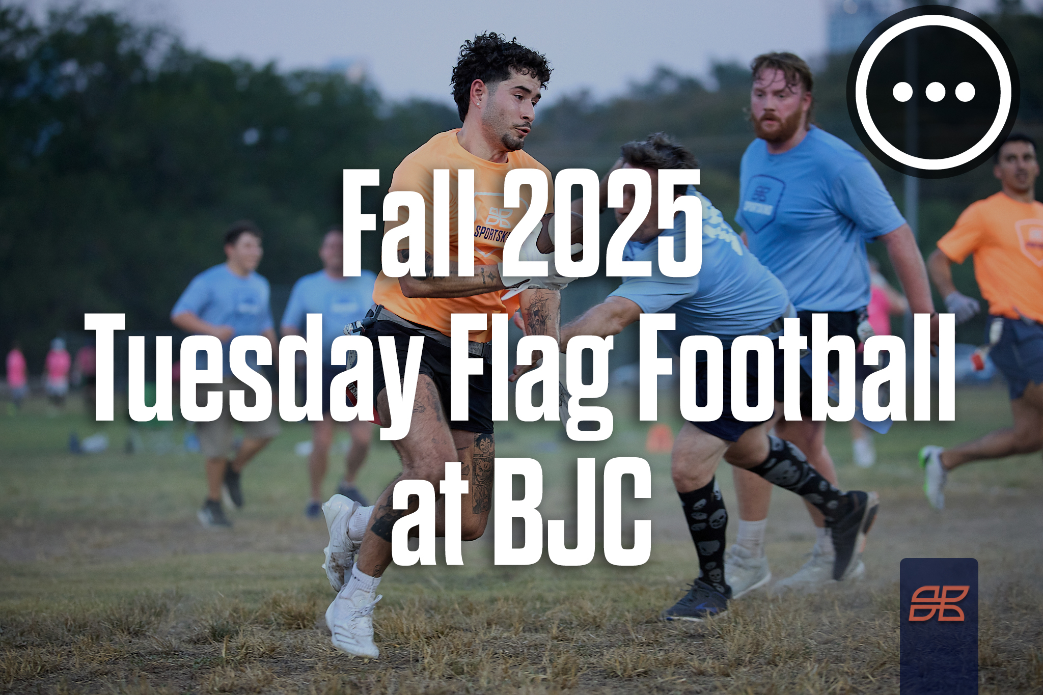 Fall 2025 Flag Football Tuesday at Barton Jaycee Field