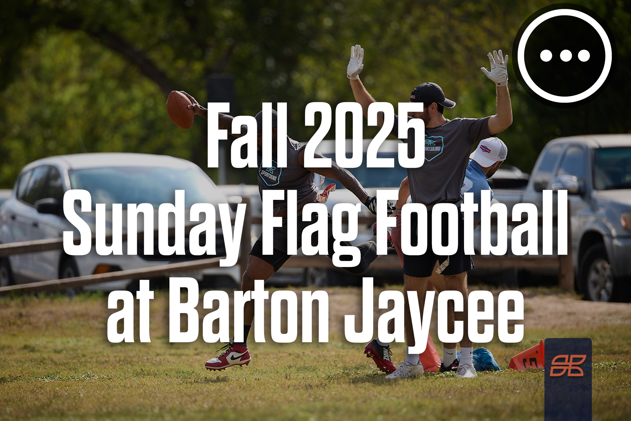 Fall 2025 Flag Football Sunday at Barton Jaycee Field