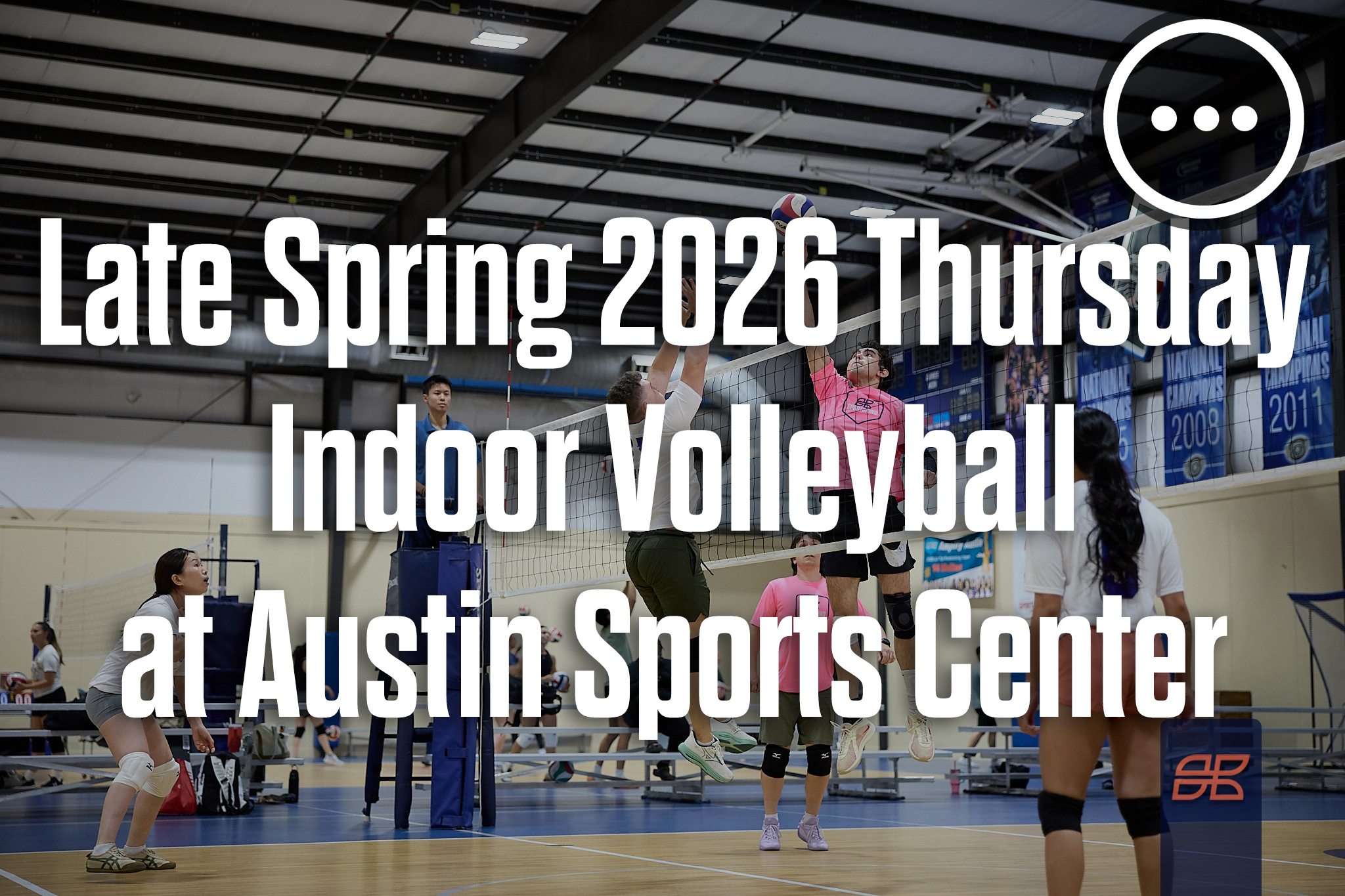 Late Spring 2026 Indoor Volleyball Thursday at Austin Sports Center