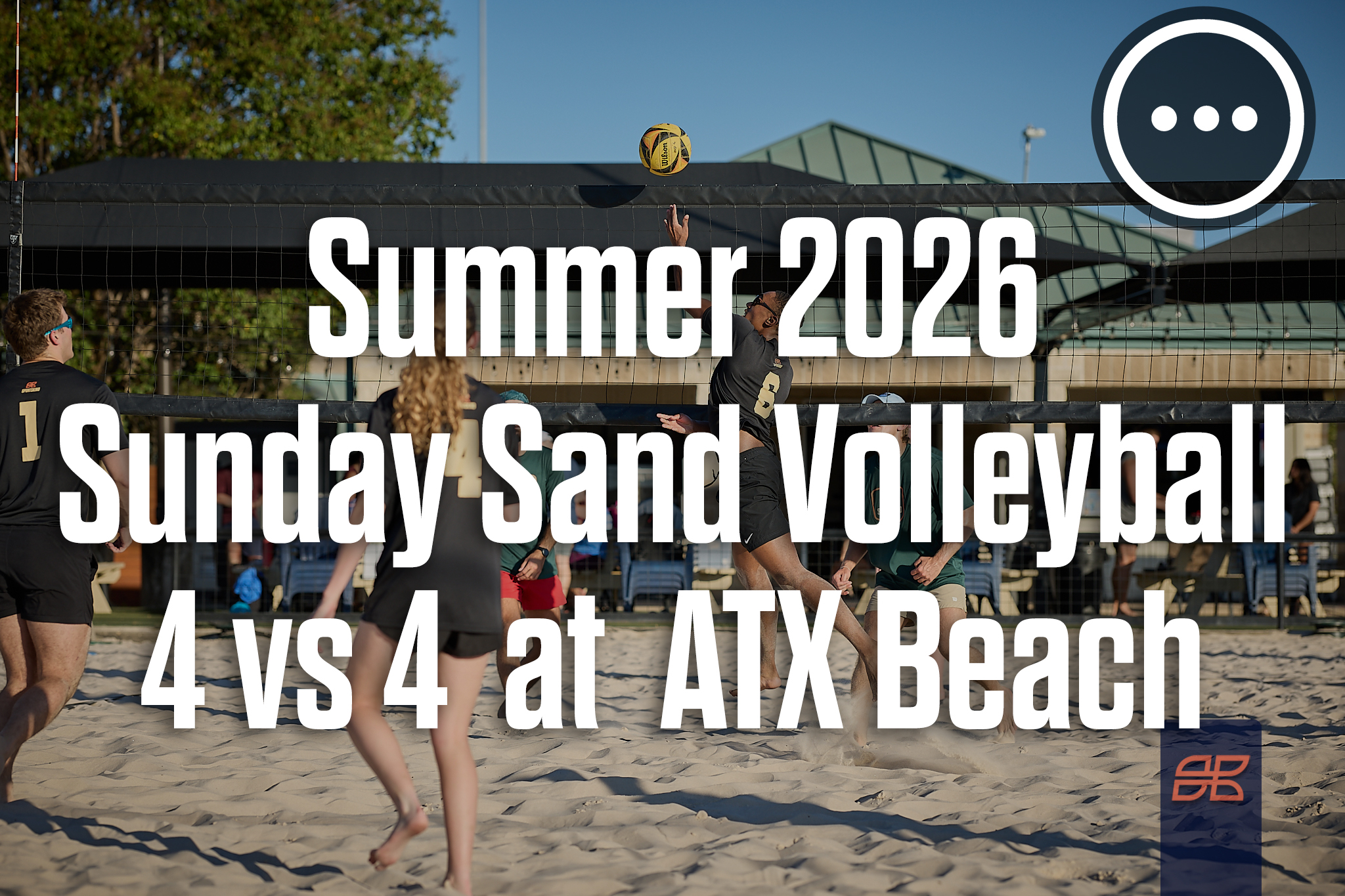 Summer 2026 Sand Volleyball (4v4) Sunday at ATX Beach